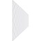Ekena Millwork Set of Four Panels for 94 1/2"W x 28 1/4"H Checkerboard Fretwork Wainscot Wall Paneling WPKP14X01X47CBD - alternate 3